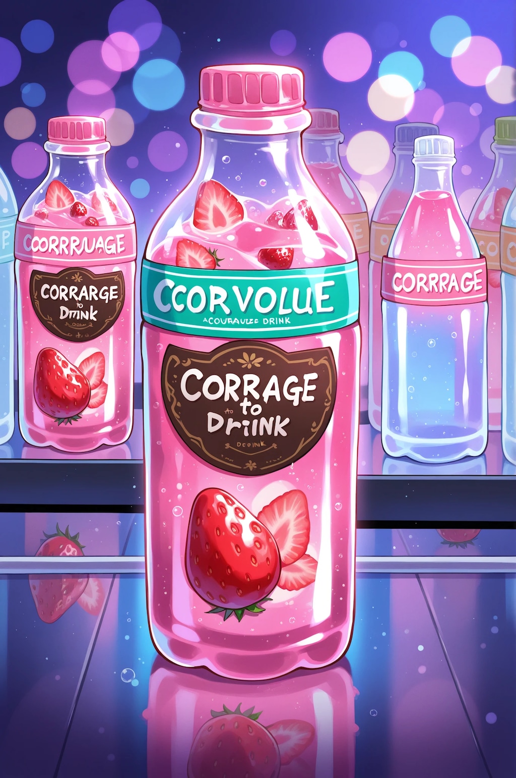 100円ショップのドリンクコーナー