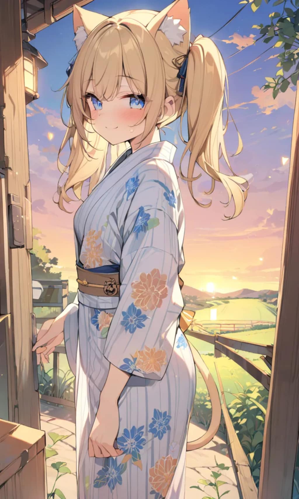 こるり「夕暮れいい」まや「浴衣もたまにはね」