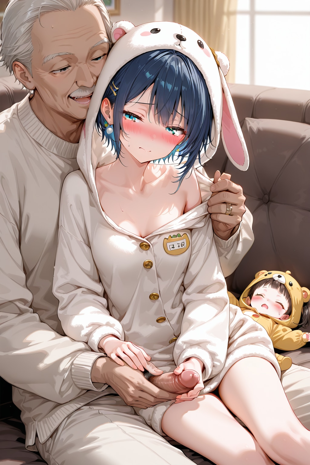 お義父さん昨日もしてあげたでしょ赤ちゃん起きちゃうよ