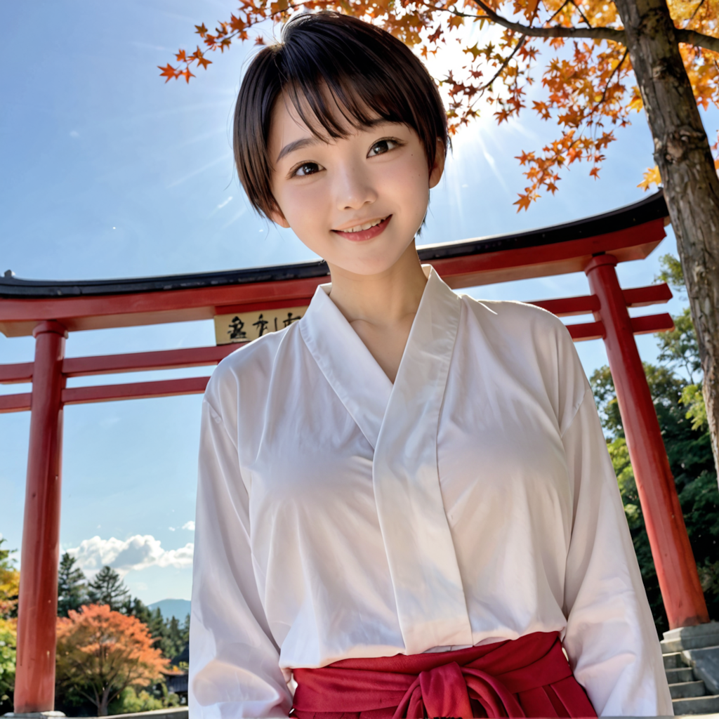 巫女さん美夏の秋①