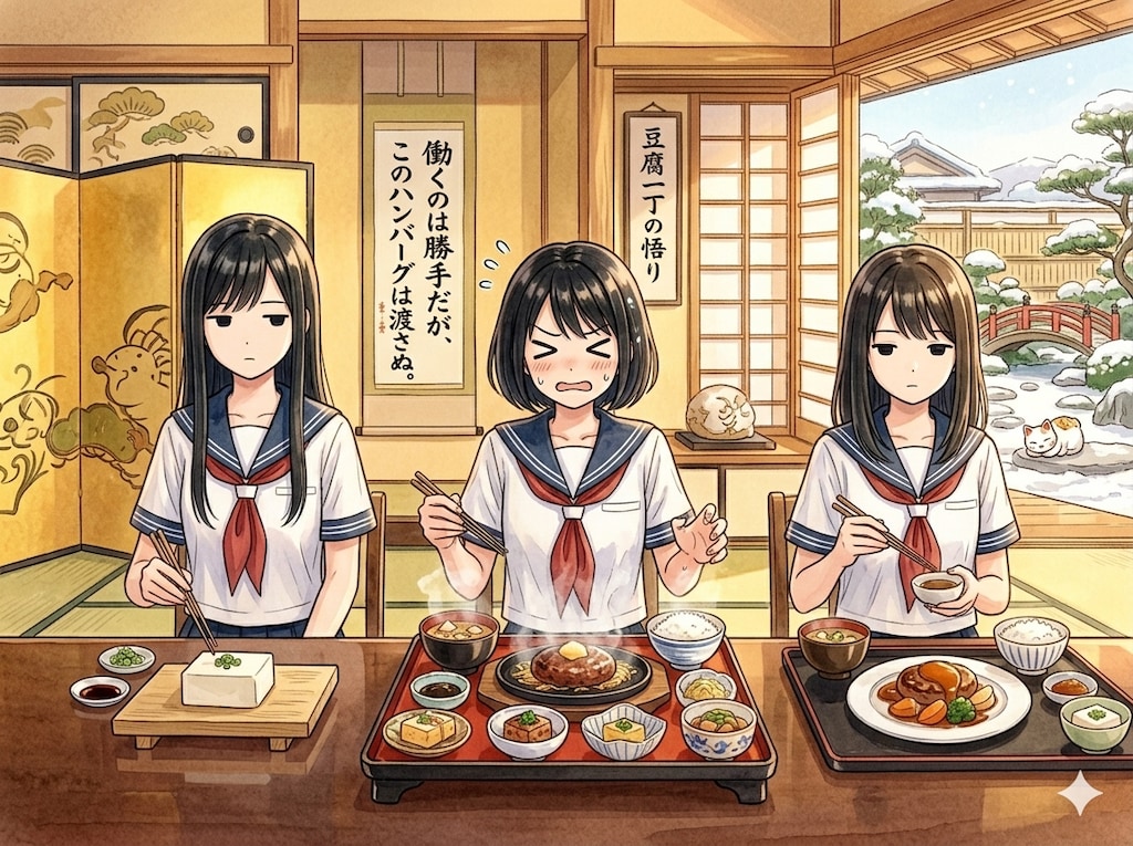 ハンバーグ定職格差