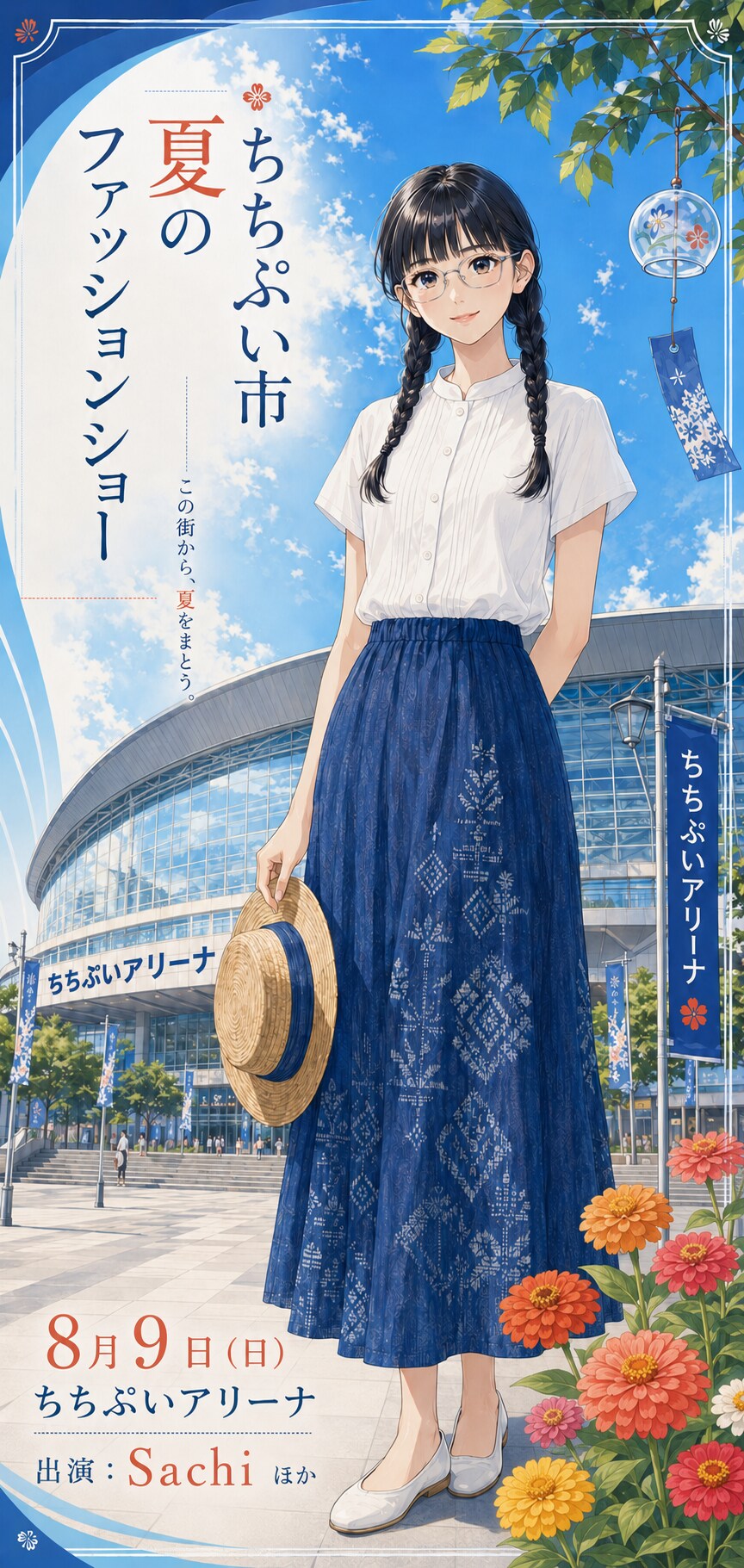 街角に立つ、地元モデル事務所の清楚モデル・Sachi