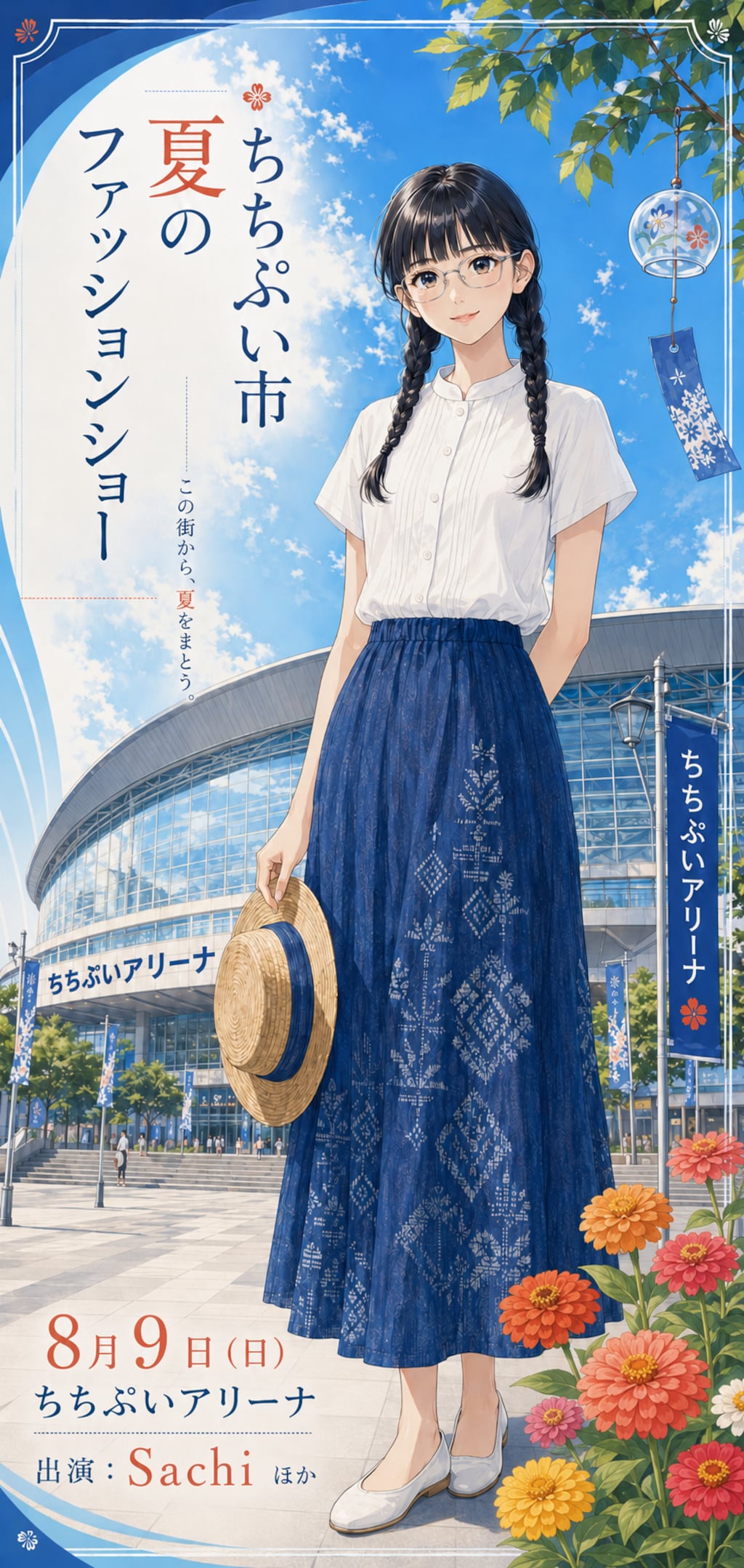 街角に立つ、地元モデル事務所の清楚モデル・Sachi