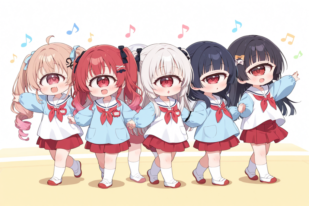 ちちぷいようちえん、あたらしいせいふく