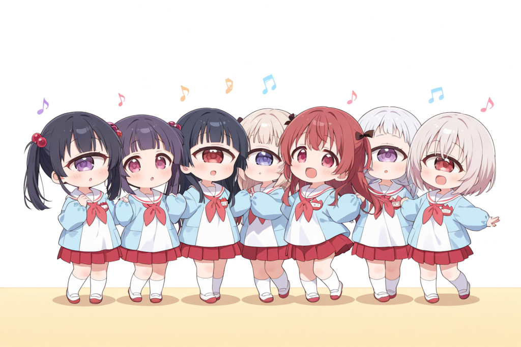 ちちぷいようちえん、あたらしいせいふく