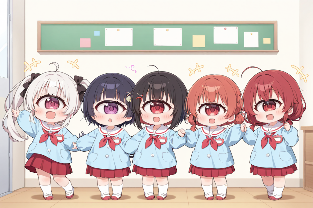 ちちぷいようちえん、あたらしいせいふく