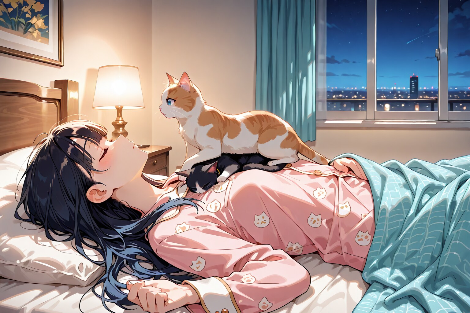 猫とお休みzzzzzz
