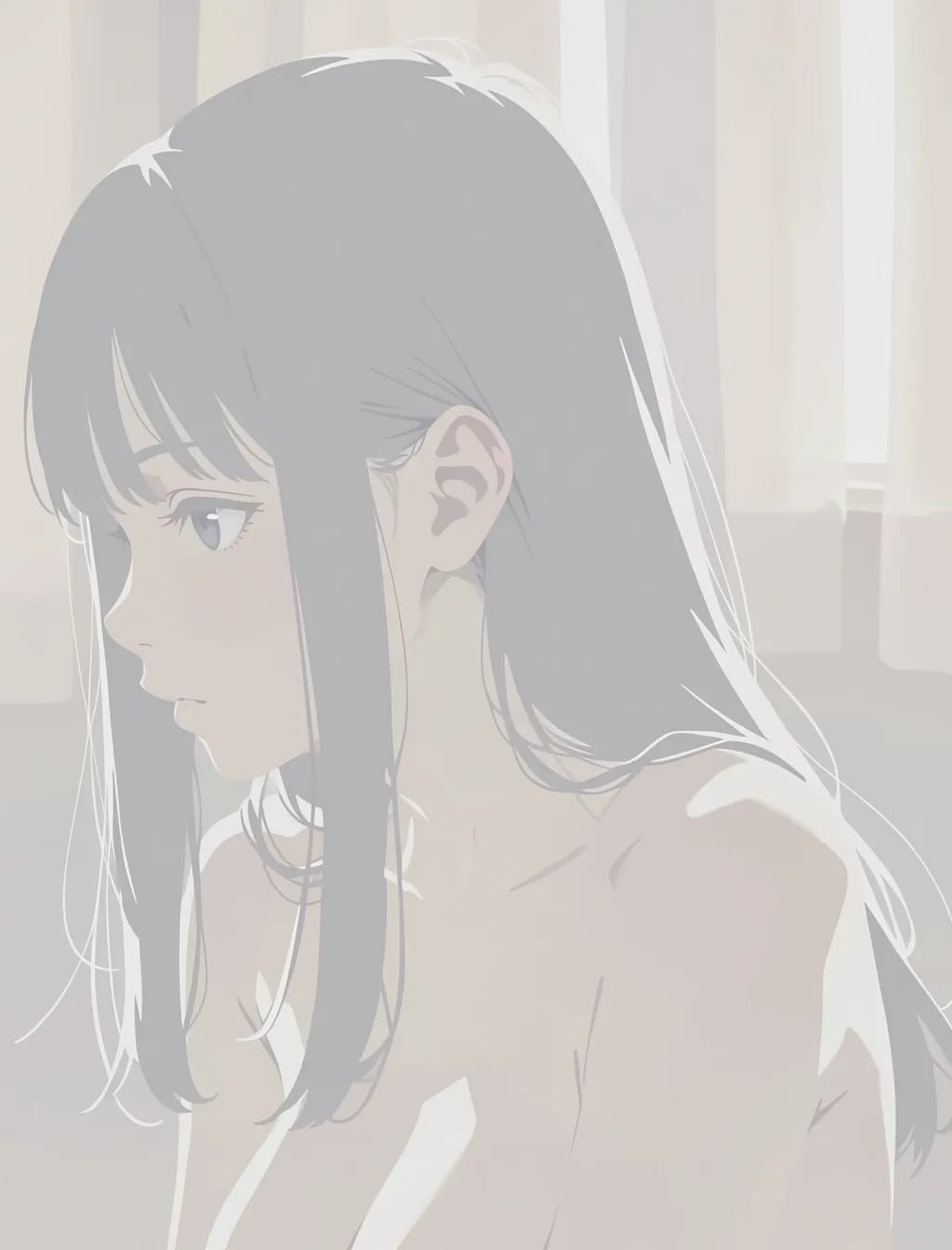 薄い色のヌード
