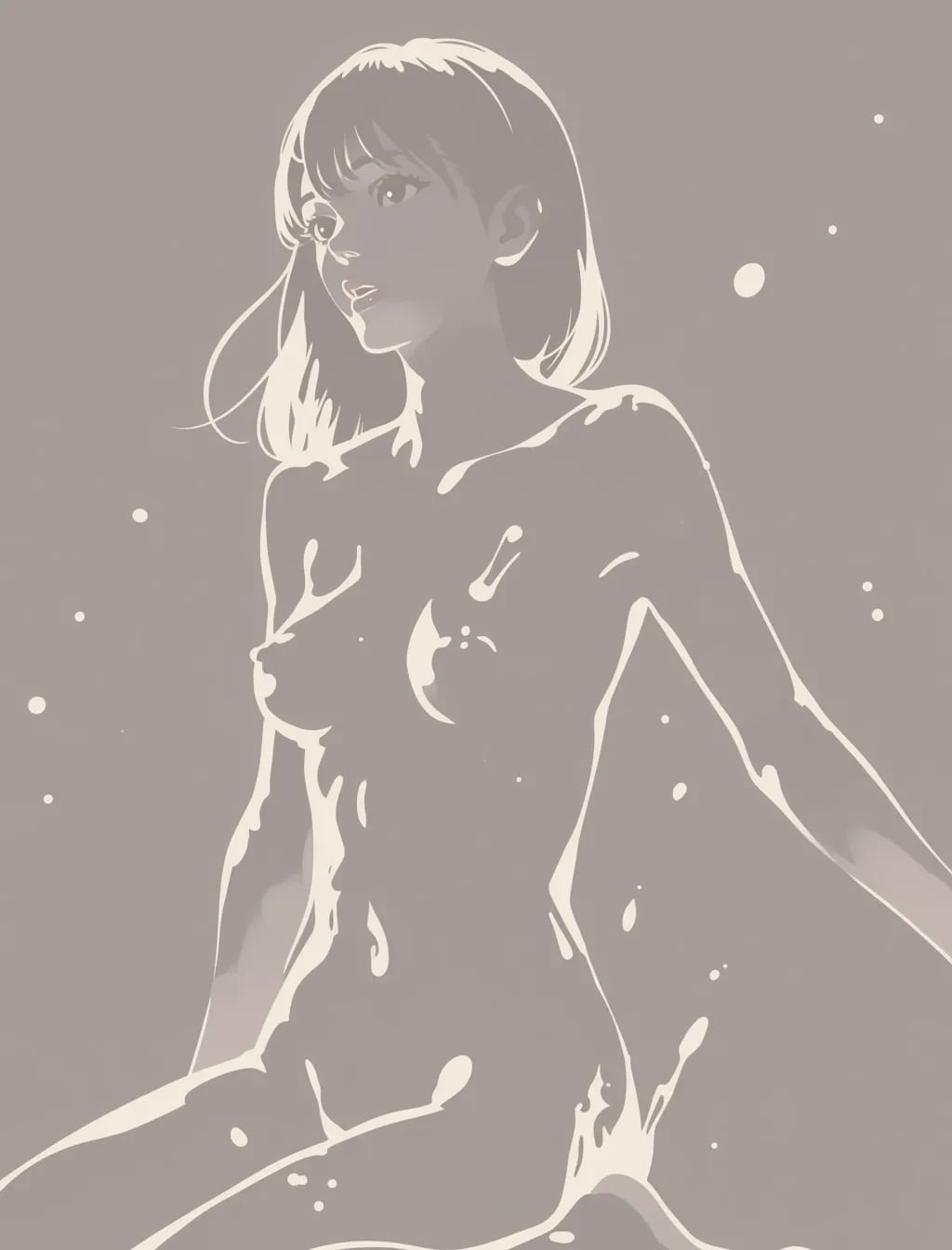 薄い色のヌード