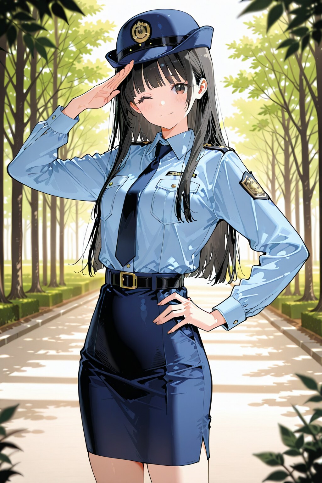 婦警さんコス | の人気AIイラスト・グラビア