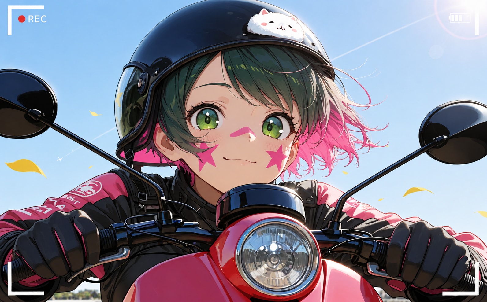 カワサキに乗る川崎さんwith鈴木蘭さん!