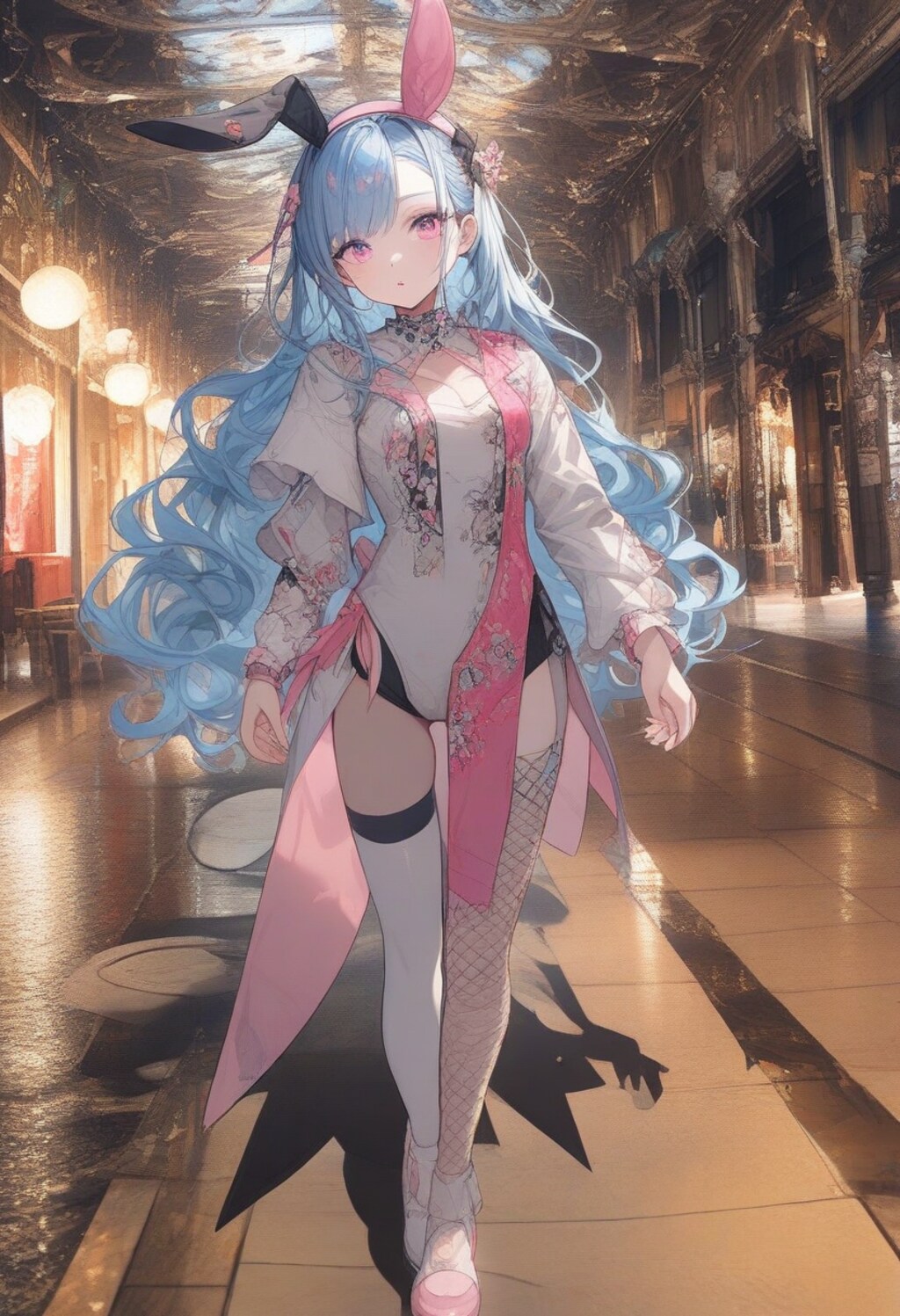 色鮮やかなバニーガール