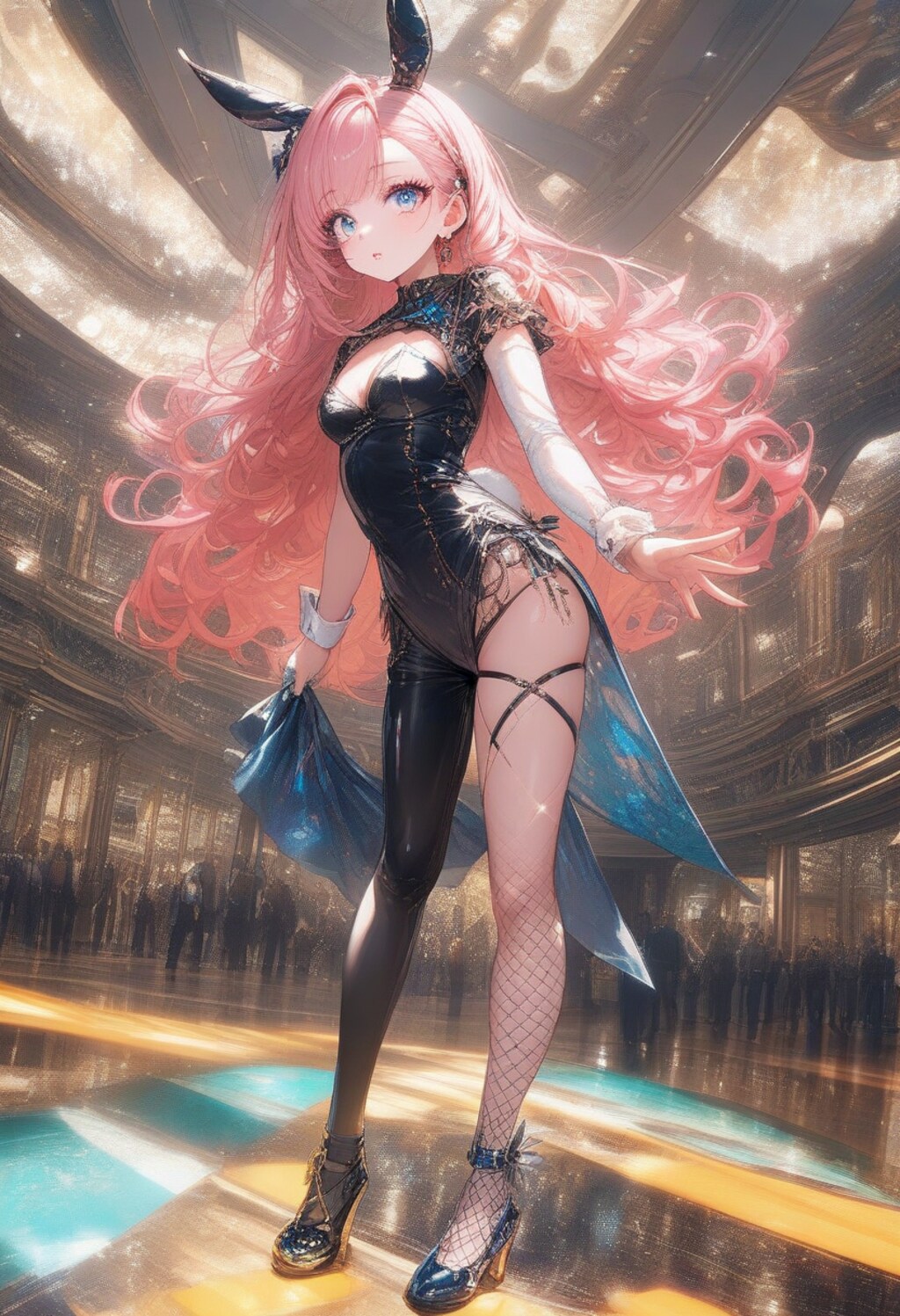 色鮮やかなバニーガール