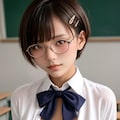 急成長した丸メガネ少女 5枚目
