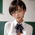 急成長した丸メガネ少女 7枚目