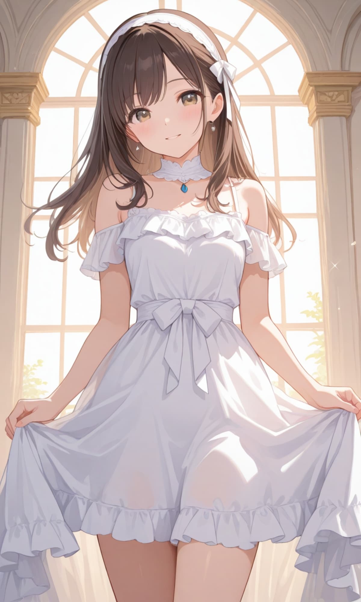 陽だまりの旋律、純白のドレス | の人気AIイラスト・グラビア