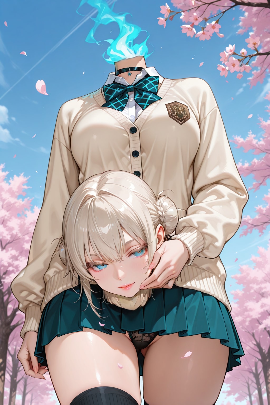 デュラハン娘、ちちぷい学園入学