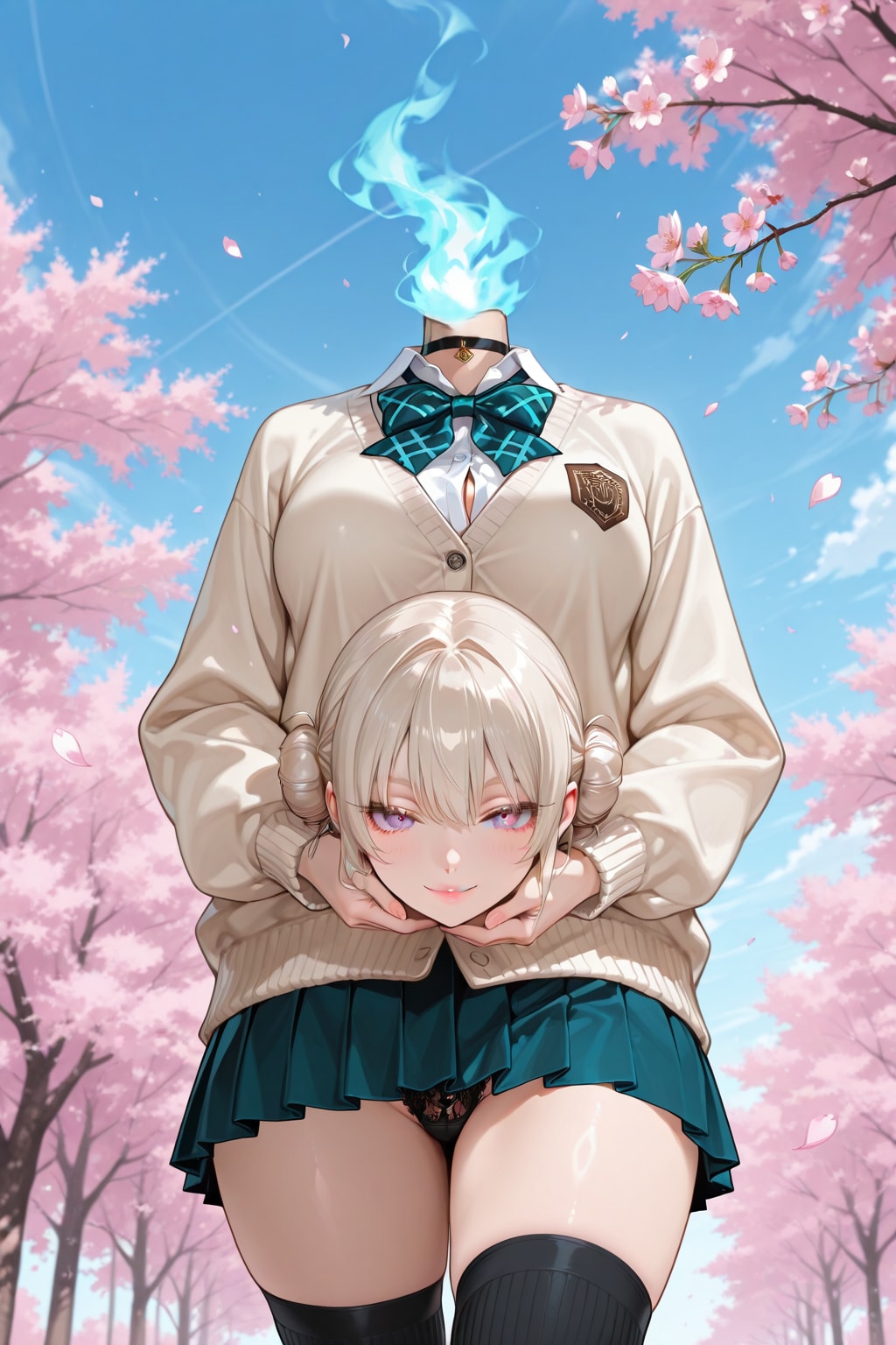 デュラハン娘、ちちぷい学園入学 | の人気AIイラスト・グラビア