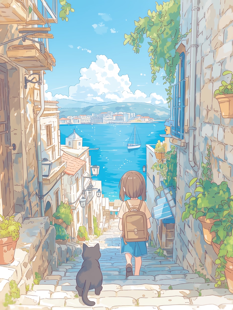 海まで、ついてく。 | の人気AIイラスト・グラビア