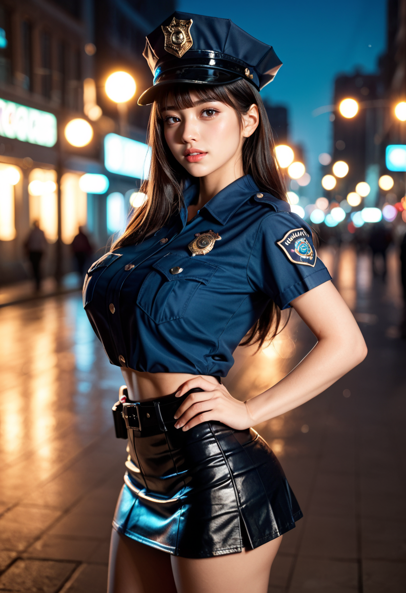 ミニスカポリス11 | の人気AIイラスト・グラビア