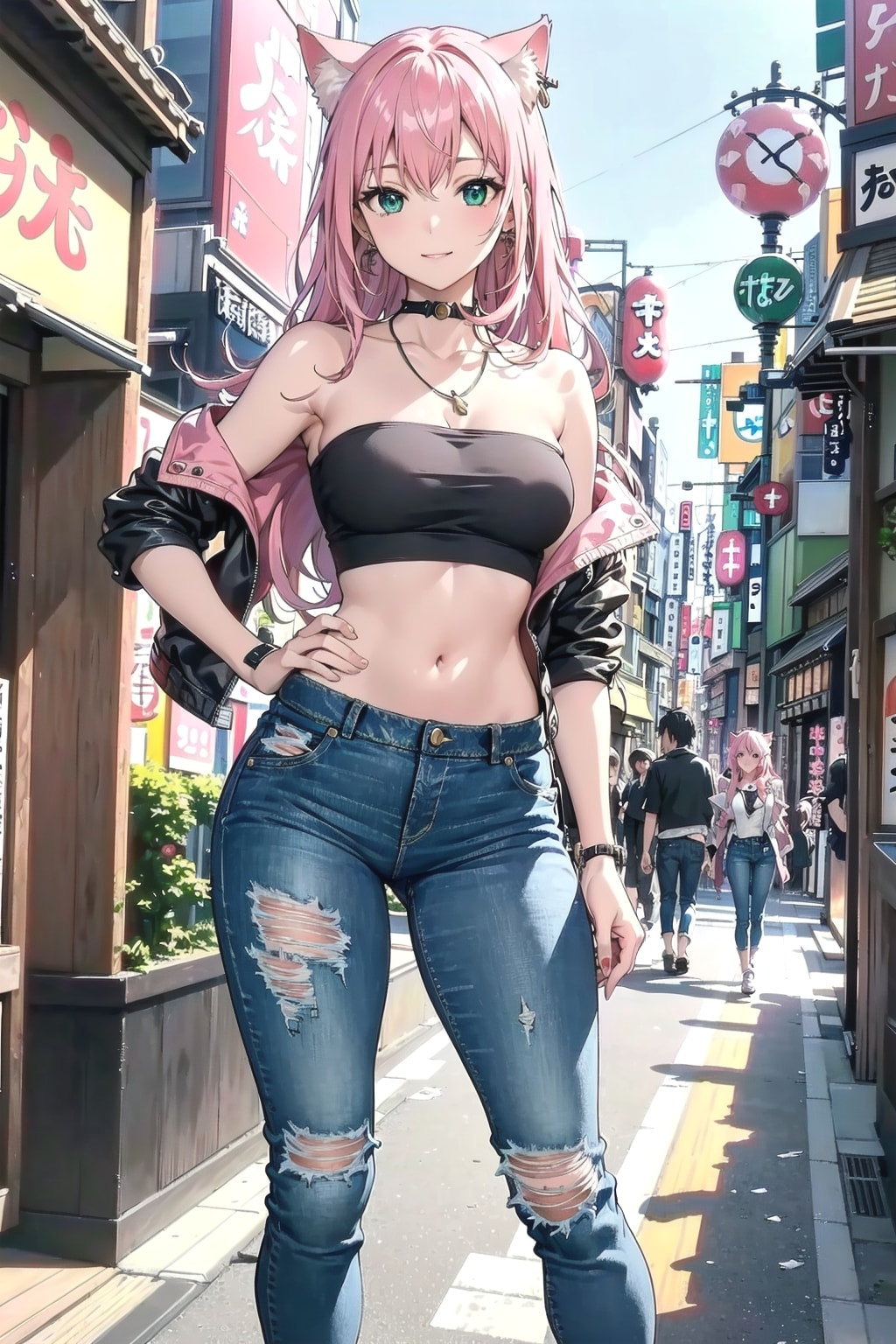猫耳ギャルにネックレス🐱✨