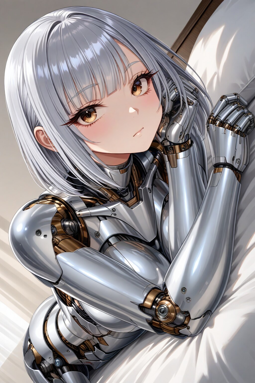 ごろごろするメカ子