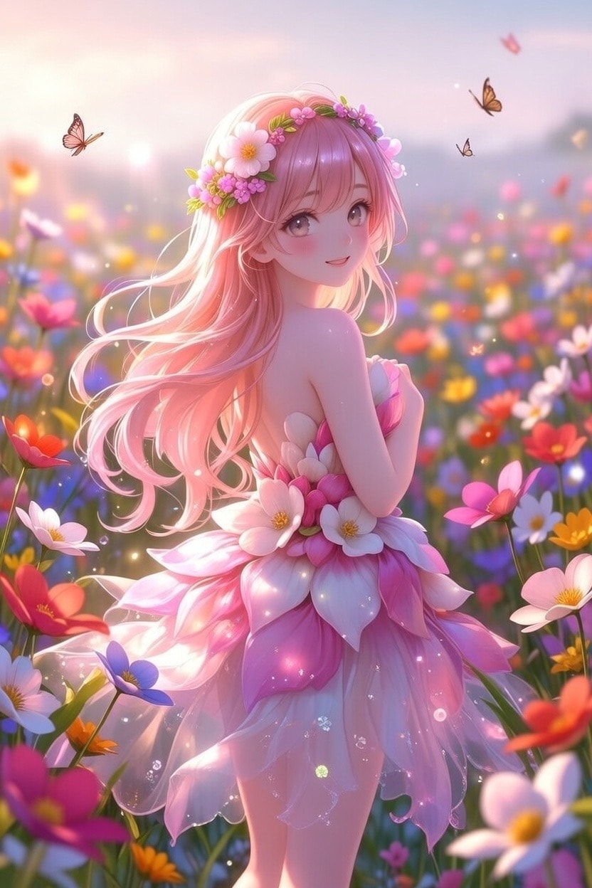 花の精霊 | の人気AIイラスト・グラビア