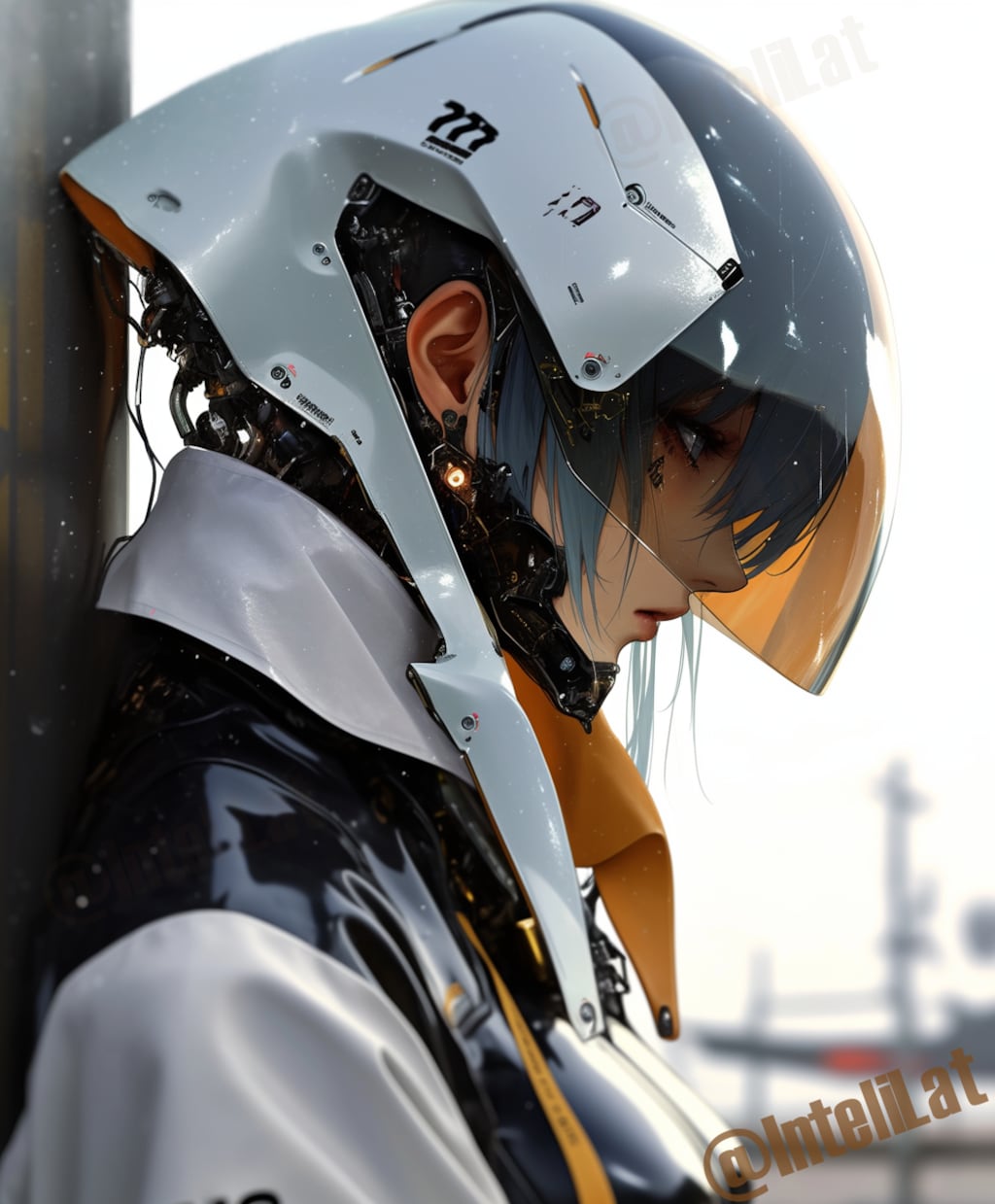 兵士の横顔