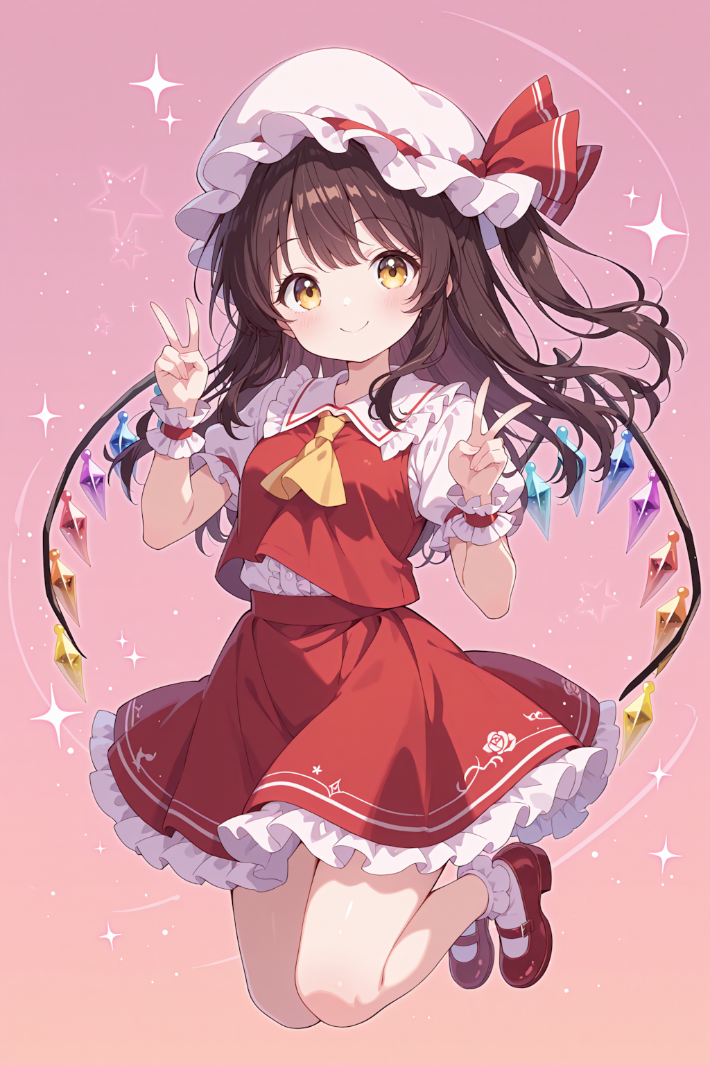 紅い妹様コーデ