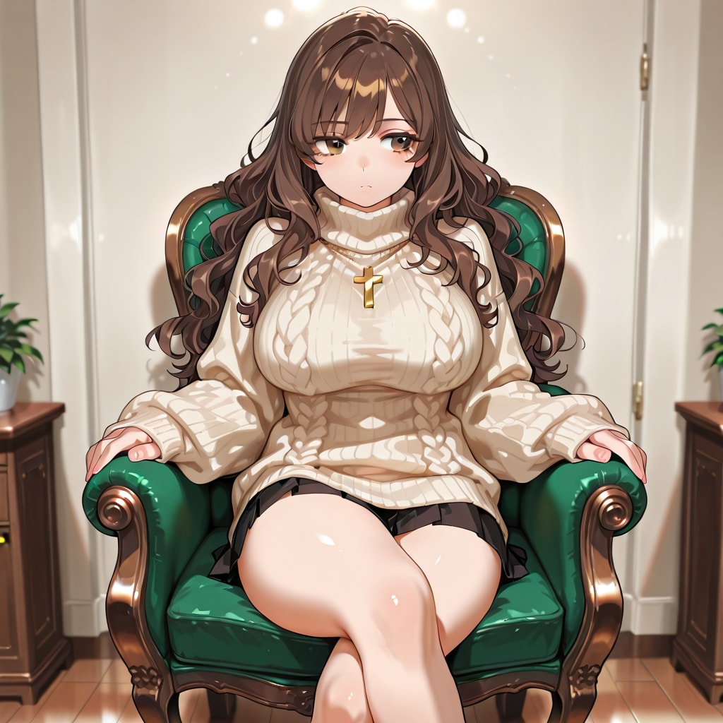 椅子に座る仁科千秋さん