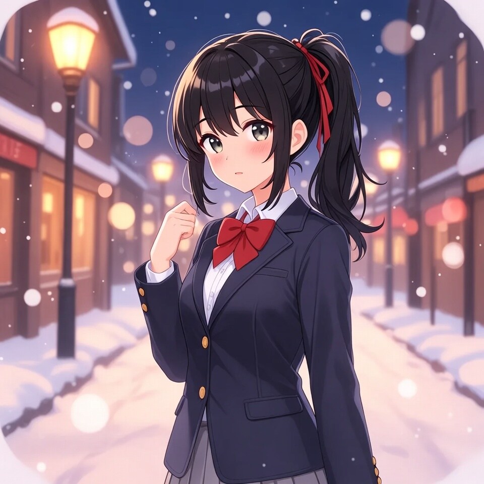 冬のかえりみち | の人気AIイラスト・グラビア