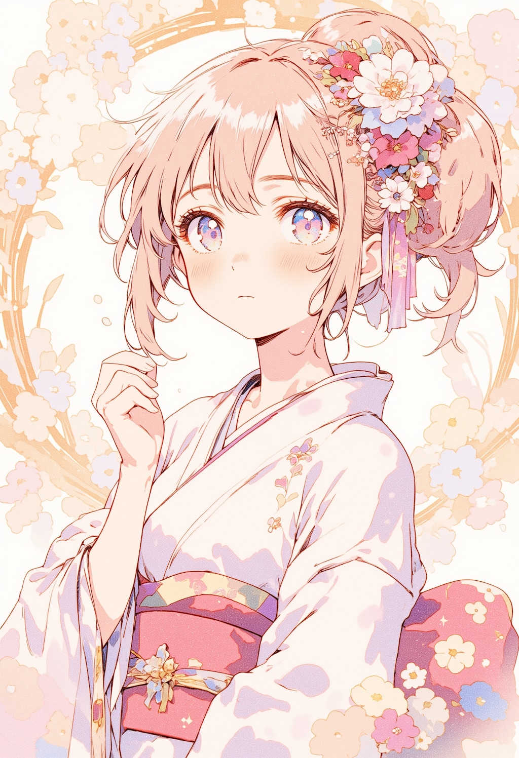 頬を赤くしている女の子 2