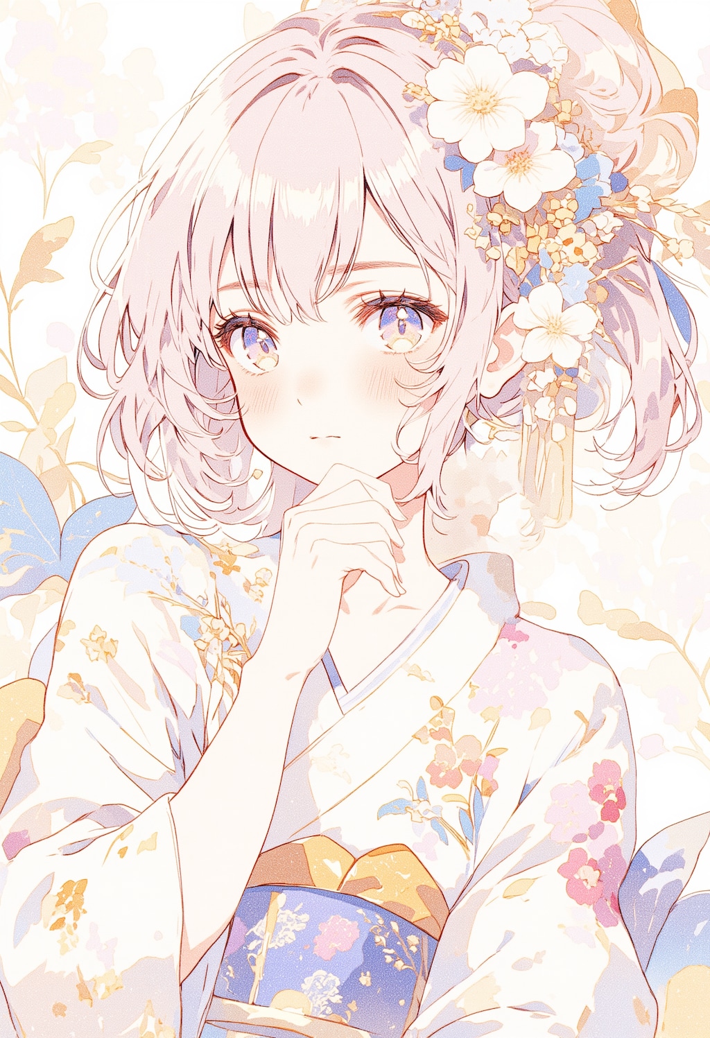 頬を赤くしている女の子 2