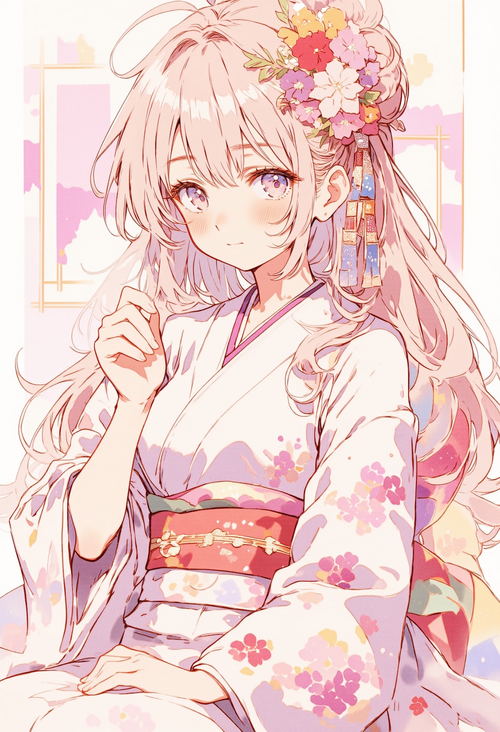 頬を赤くしている女の子 2