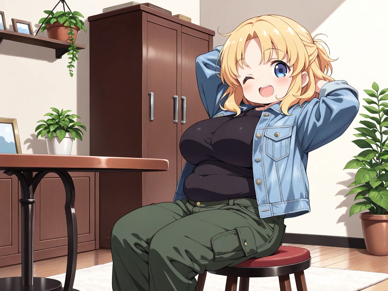 まりあちゃんとリビングルーム | の人気AIイラスト・グラビア