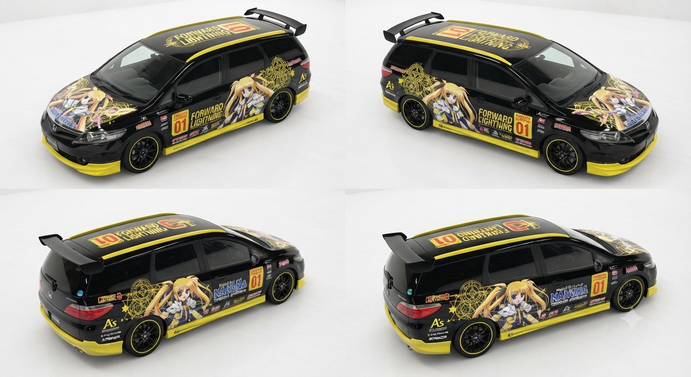ホンダエアウェイブフェイトテスタロッサ痛車 | の人気AIイラスト・グラビア