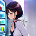 自販機の女性 9枚目