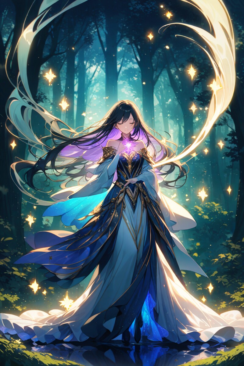 星降る夜の魔法 | の人気AIイラスト・グラビア