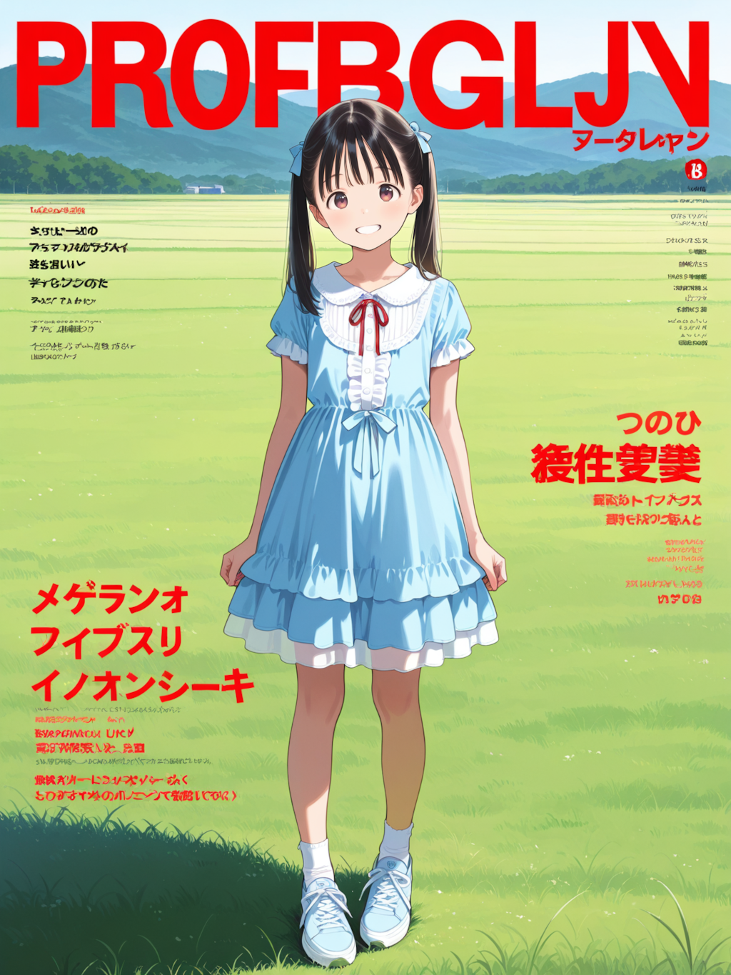 少女向けファッション雑誌の表紙チャレンジ...あれ？