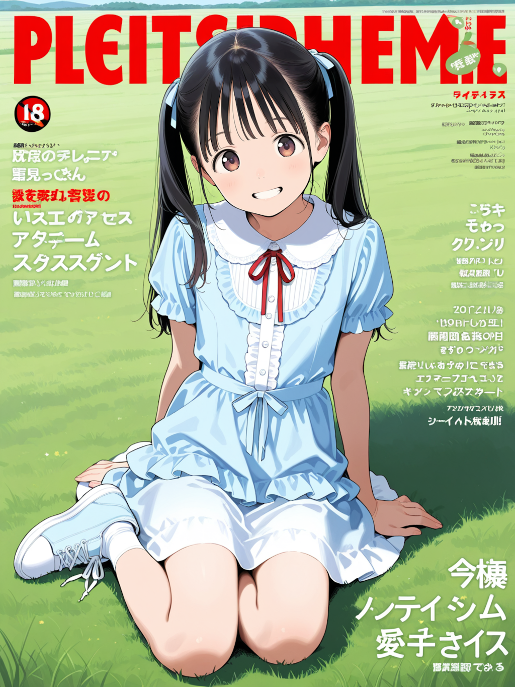 少女向けファッション雑誌の表紙チャレンジ...あれ？