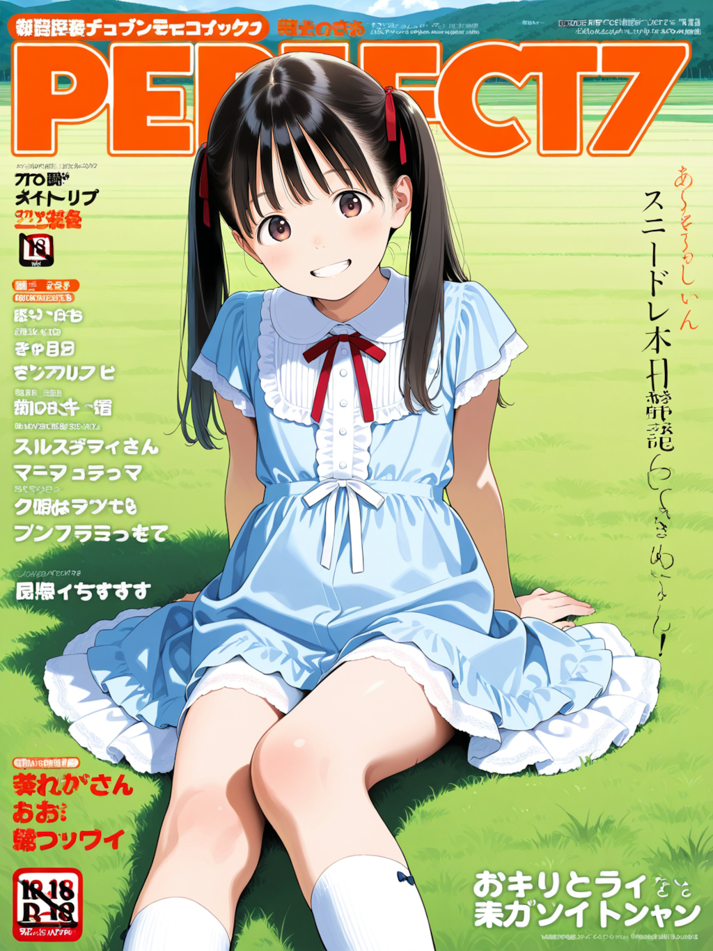 少女向けファッション雑誌の表紙チャレンジ...あれ？