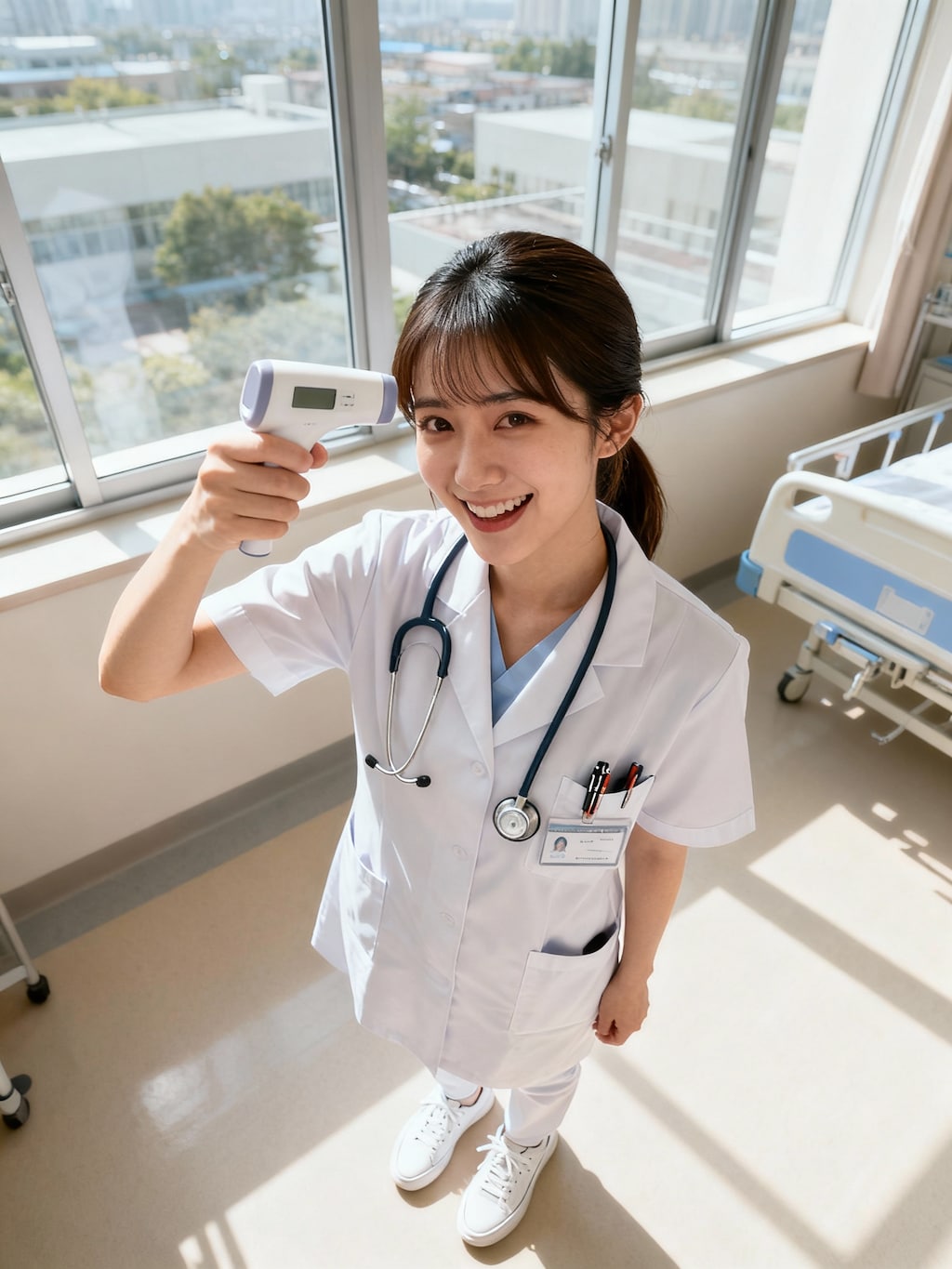 わたしの検温しちゃうぞ