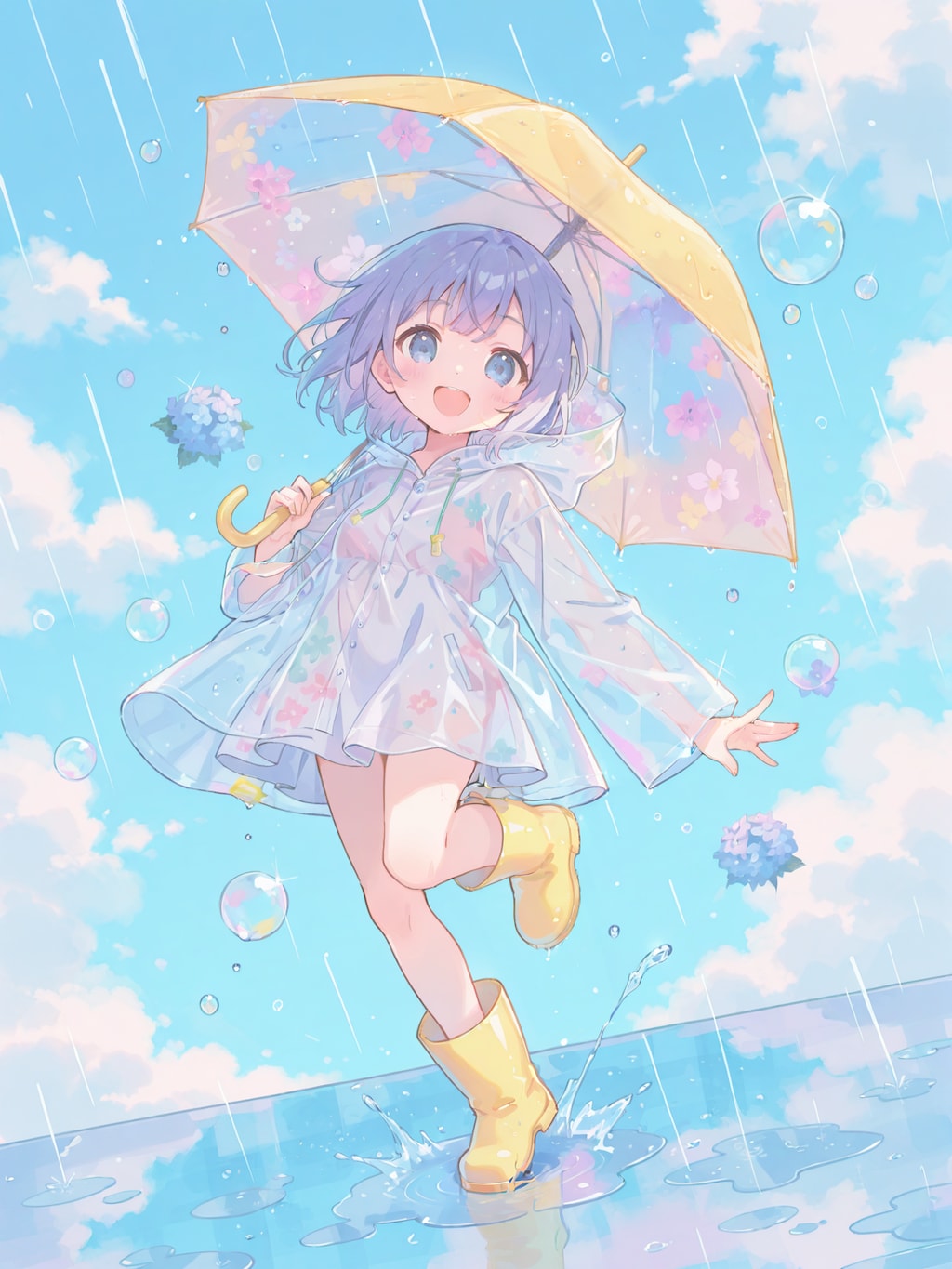 Stepping Over Rainy Weather