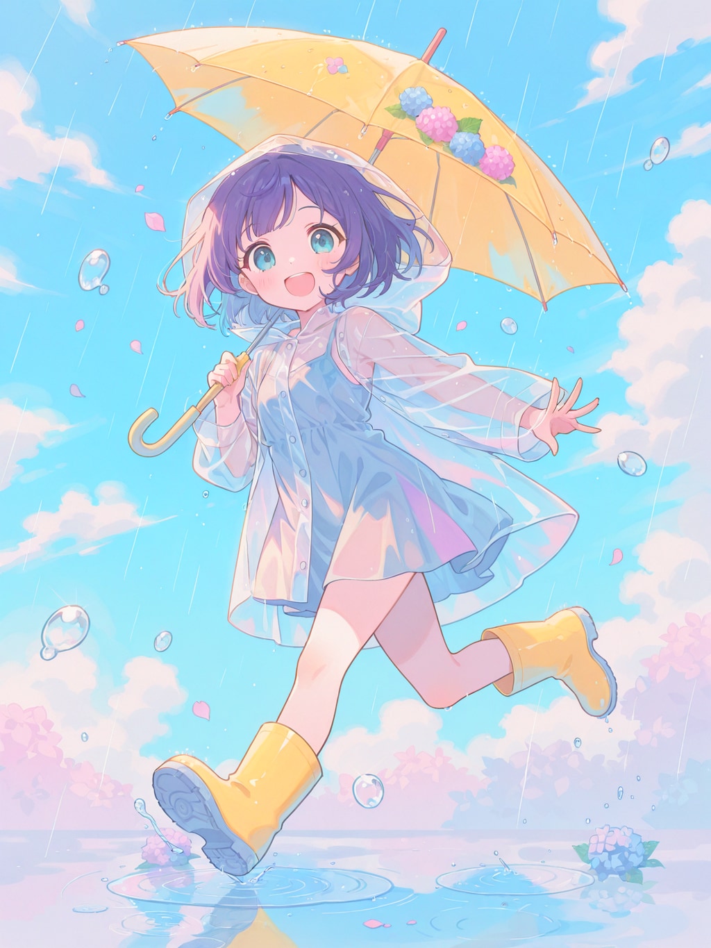 Stepping Over Rainy Weather