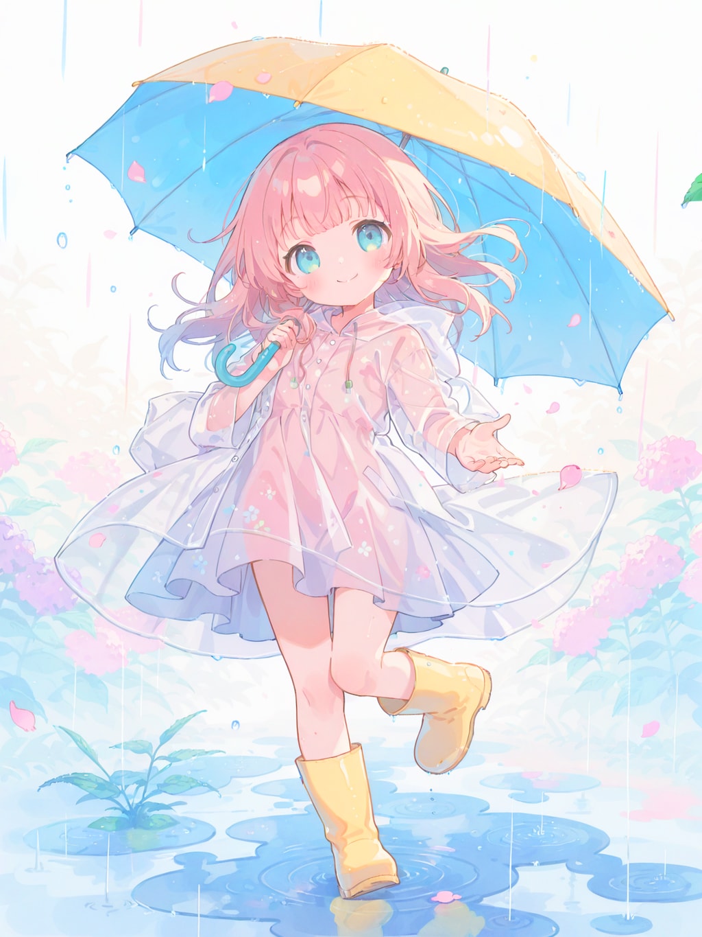 Stepping Over Rainy Weather