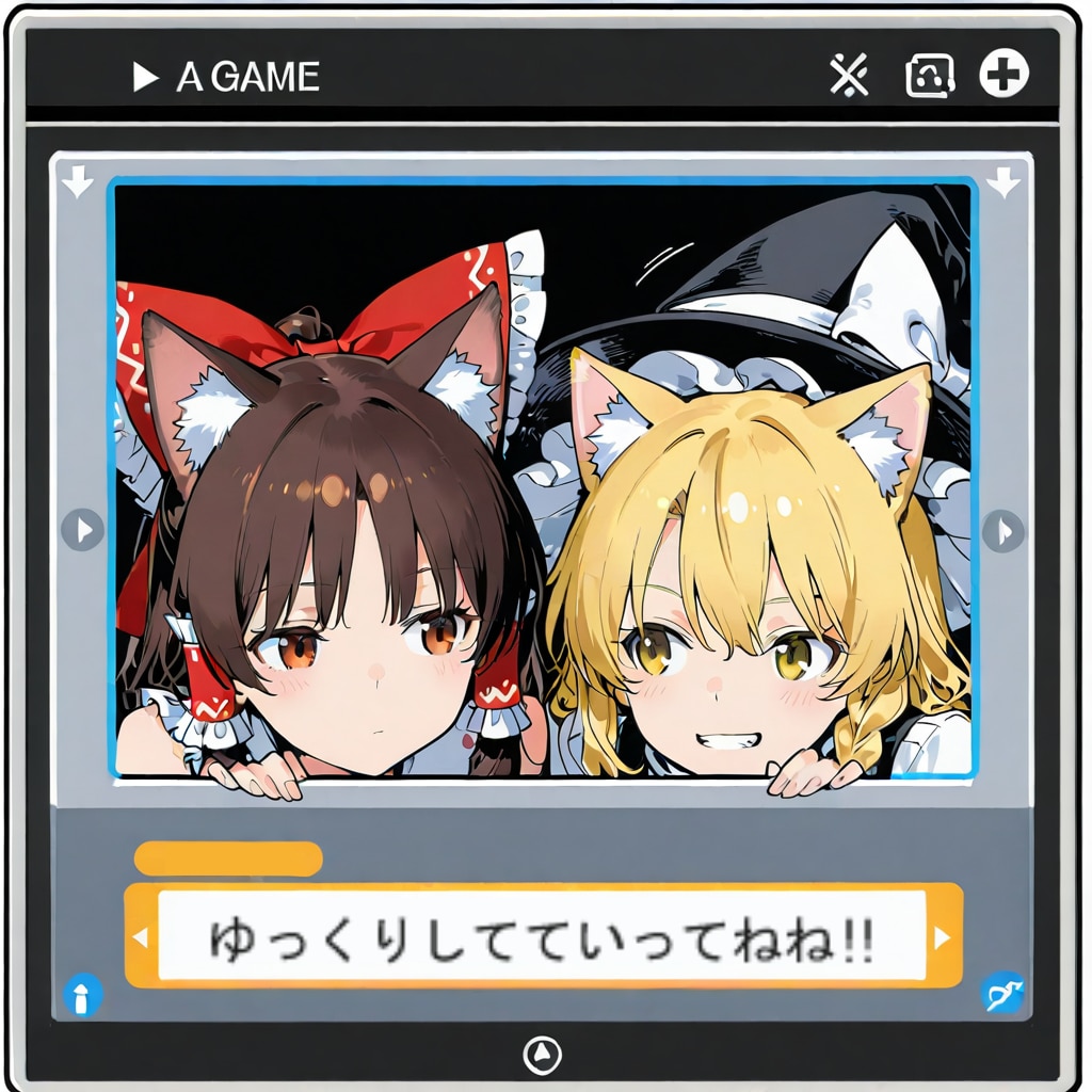 ちちぷいAIがゆっくり霊夢動画を想像するとこんな感じらしい