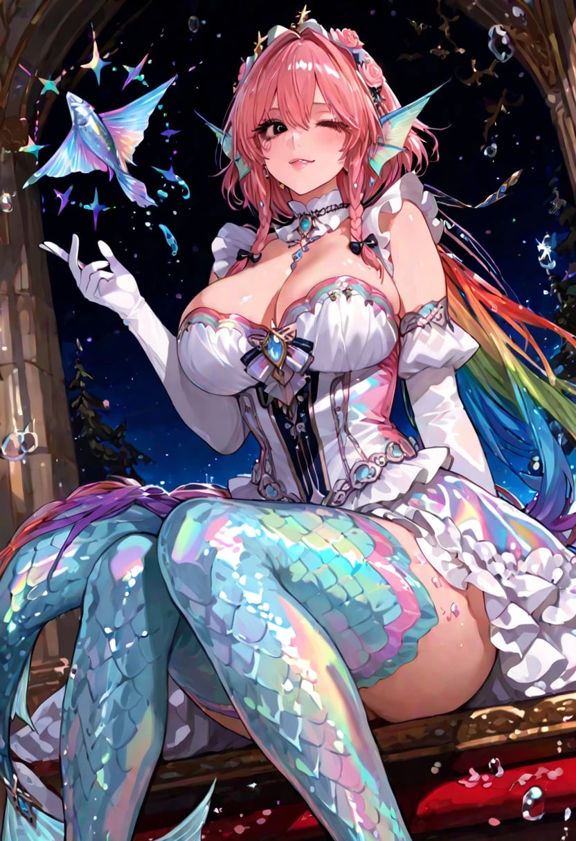 佐賀国のメイド長兼水中部隊密偵長・虹乃 真美子(にじの まみこ) | の人気AIイラスト・グラビア