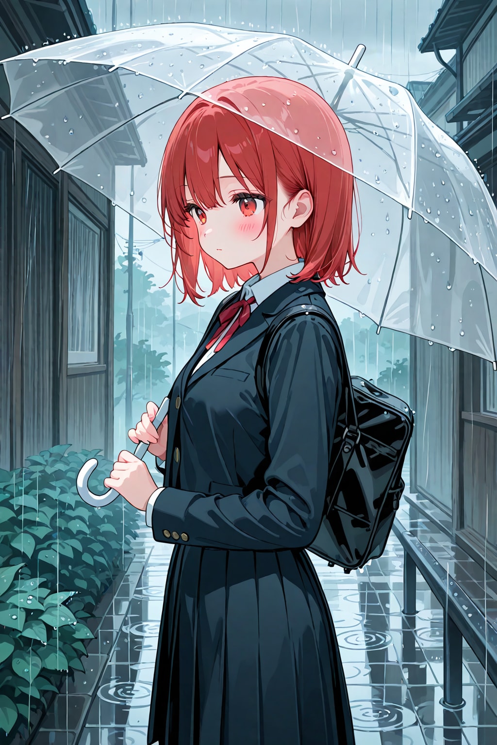 明日も雨かな