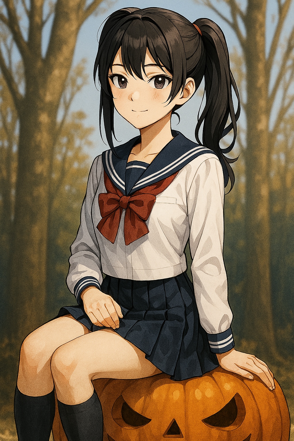 かぼちゃと少女 2