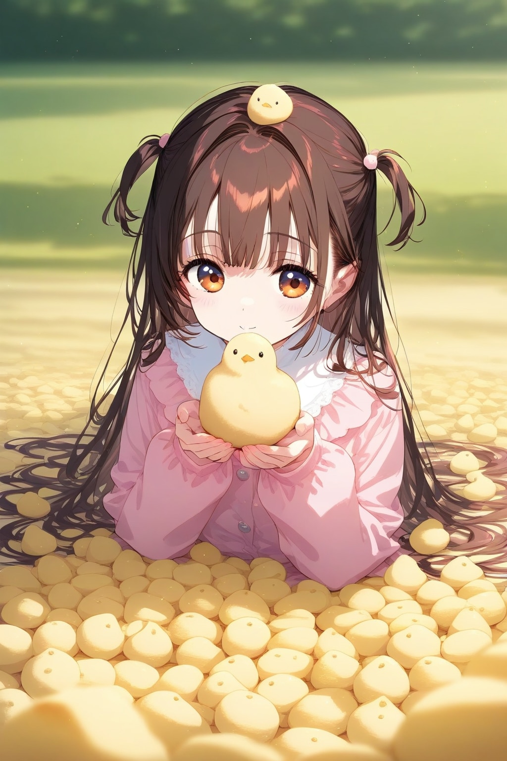 ひよこがいっぱい